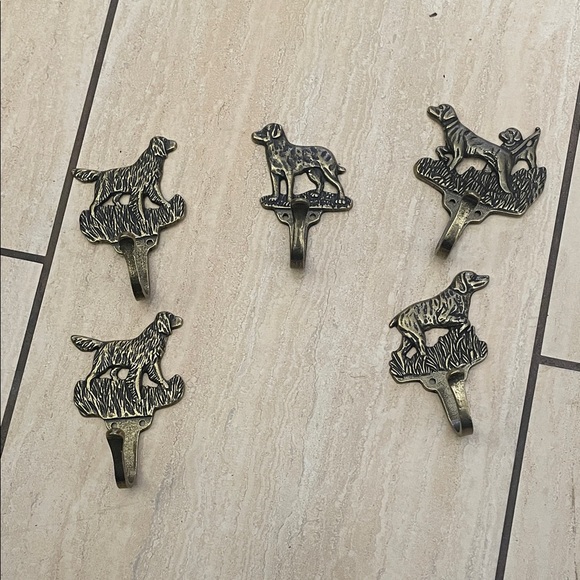 Other - Set of 5 Dog Shaped Wall Hooks